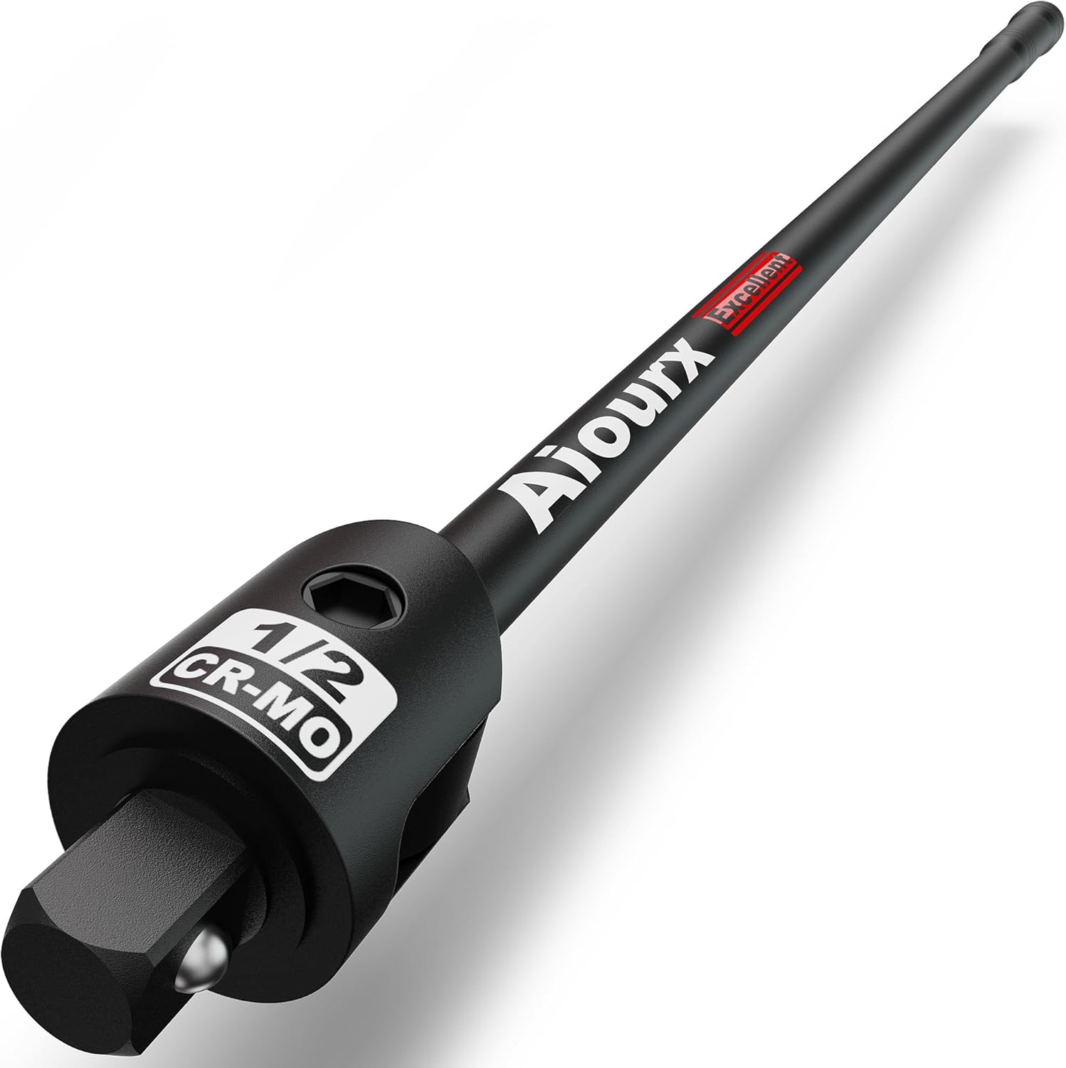 1/2" Drive 32 Inch Breaker Bar, Heavy Duty Head, Premium Chromium-Molybdenum Steel, Laser Etched Marking, for Grip and Break Loose Tight Bolts, Nuts 1/2" 32-inch