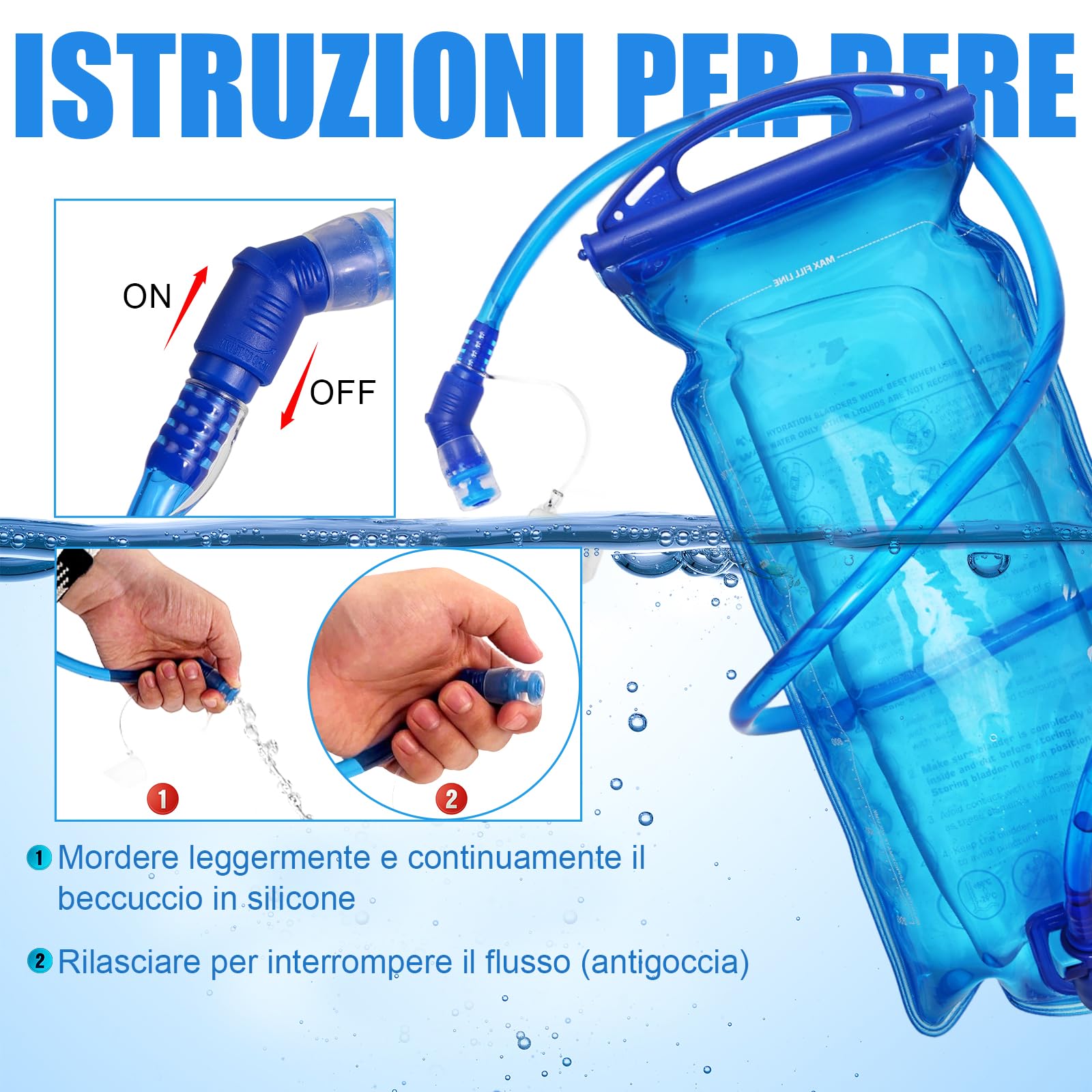 Zaino Trail Running, Gilet Running Uomo Donna, Running Vest con Sacca Idrica 2L, Gilet Corsa per Idratazione Ultraleggero Riflettente per Corsa MTB Bici Moto Trekking