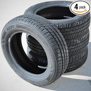 4 x Atlander AX-77 175/65R15 84H SL All Season Touring Tires | Passenger Touring All Season Traction 84H Rated Standard Load Radial Construction Black Sidewall Tires