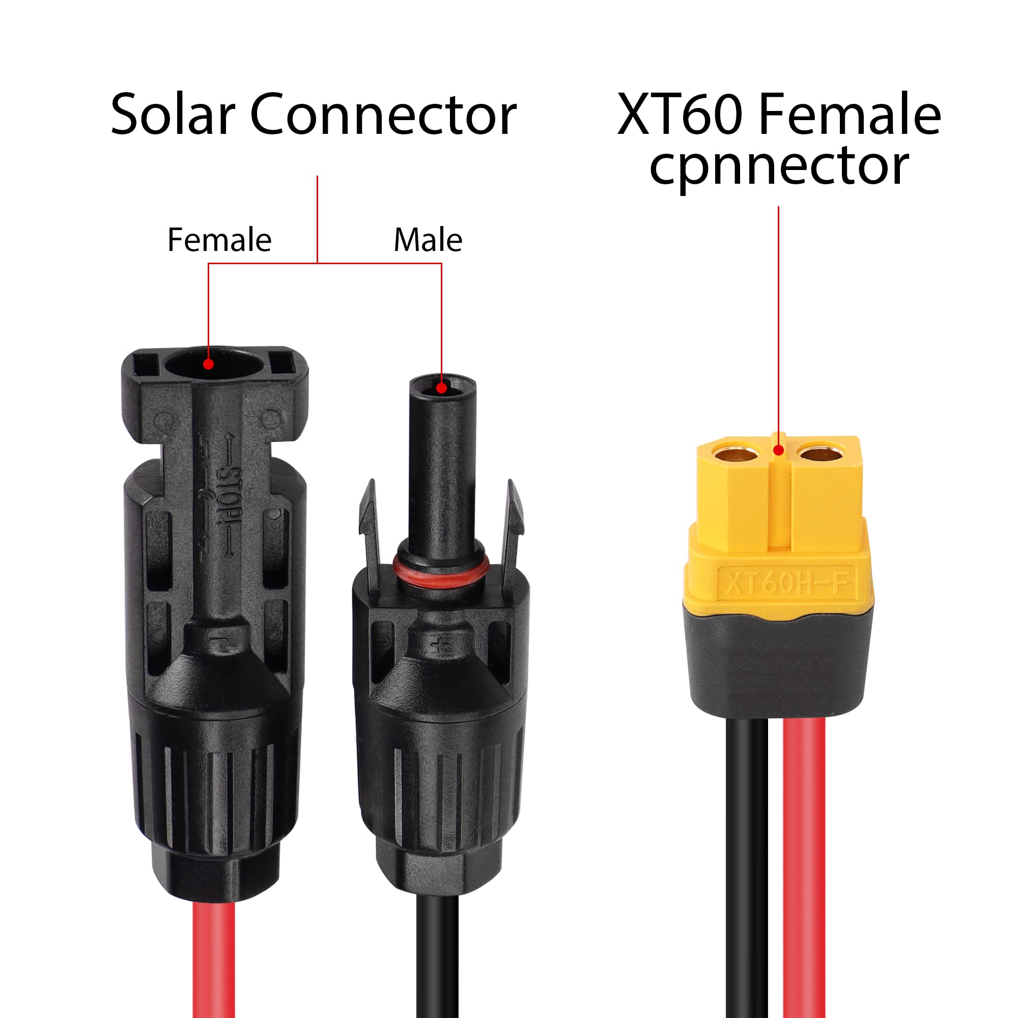 Fdit Câble adaptateur femelle XT60 vers JST femelle Prise femelle XT60 Fdit Câble adaptateur femelle XT60 vers JST femelle Prise femelle XT60