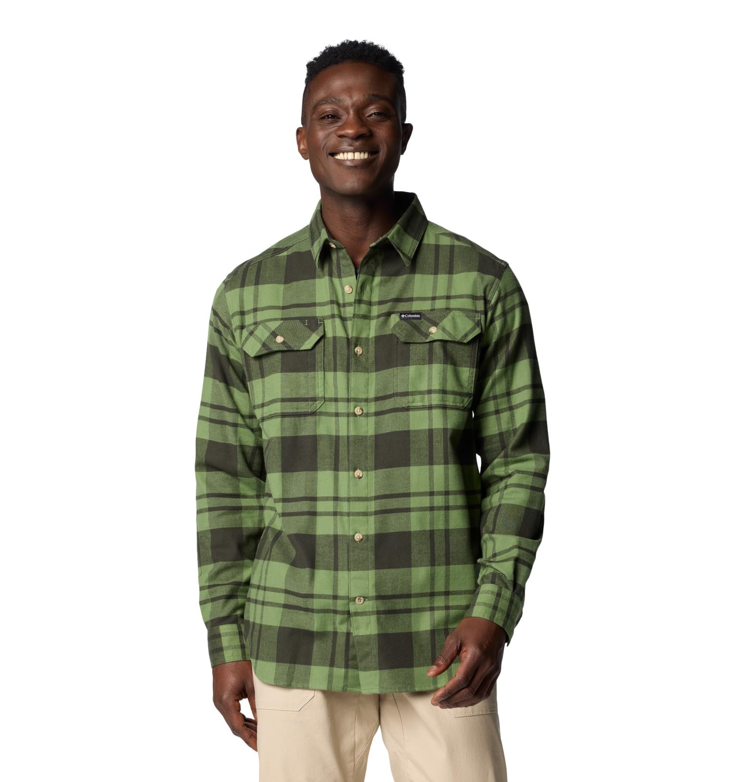 Columbia Flare Gun Stretch Flannel Camicia a Maniche Lunghe Uomo (Pacco da 1)