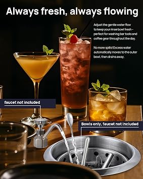 Commercial Dipper Well Bowls, Inner Bowl & Outer Bowls Combo Anti-Overflow