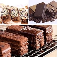 Vista 2 de Juego de 2 moldes rectangulares de silicona, 12 cavidades, para hacer barras de proteínas, barras energéticas, pan de caramelo, pan, muffins