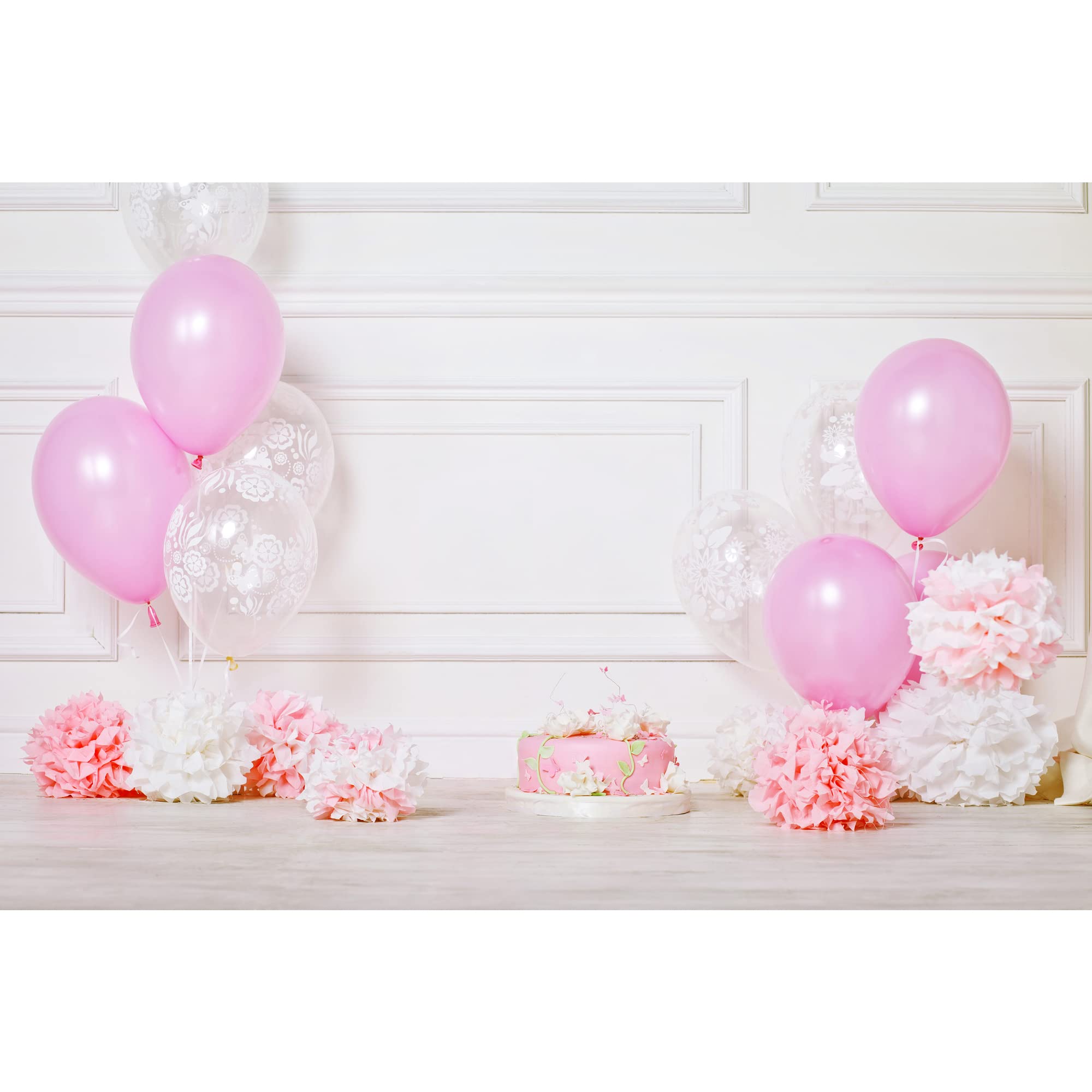 Clairefontaine 395460C, Set of 3 Pink Silk Pompons to Hang, 1x 30cm Diameter + 2x 40cm Diameter Marriage, Birthdays - Image 4