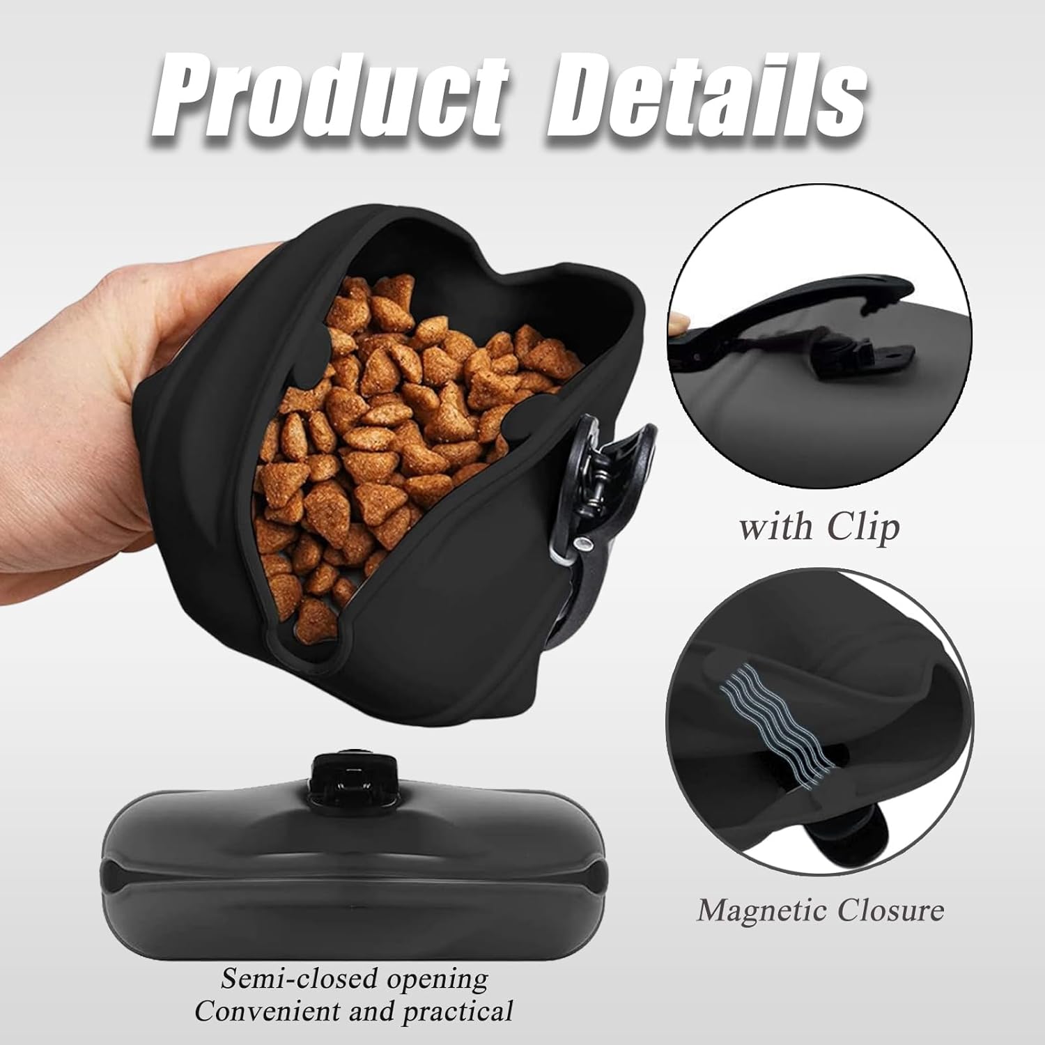 ZPSCXQ Silicone Dog Treat Pouch,Upgrade Stronger Magnetic Closure to Avoid Spilling,Pouch for Dog Treats,Perfect for Training & Walking 4 717fAShTK8L. AC SL1500