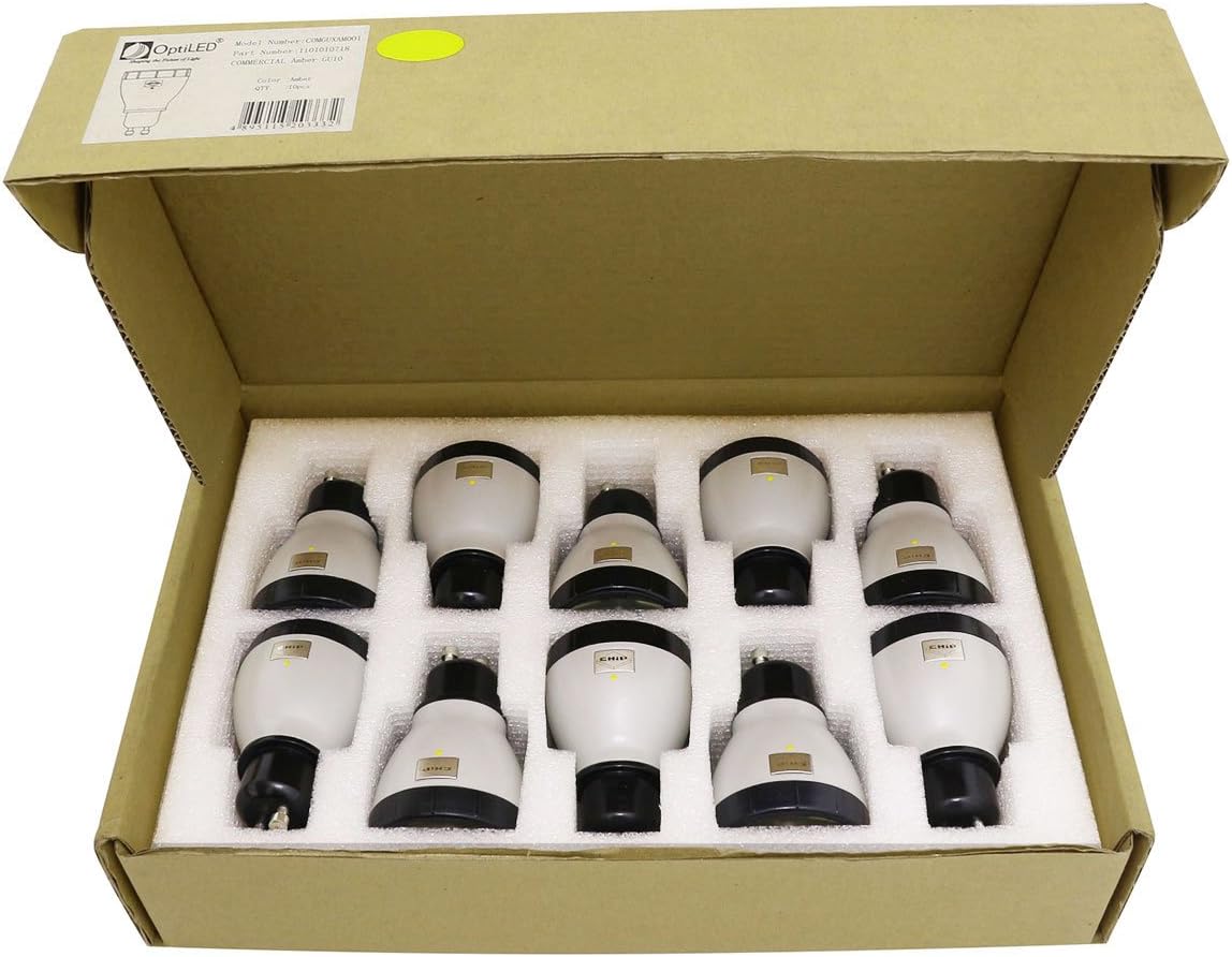 New Commercial GU10 2.5W LED Lights (Amber)