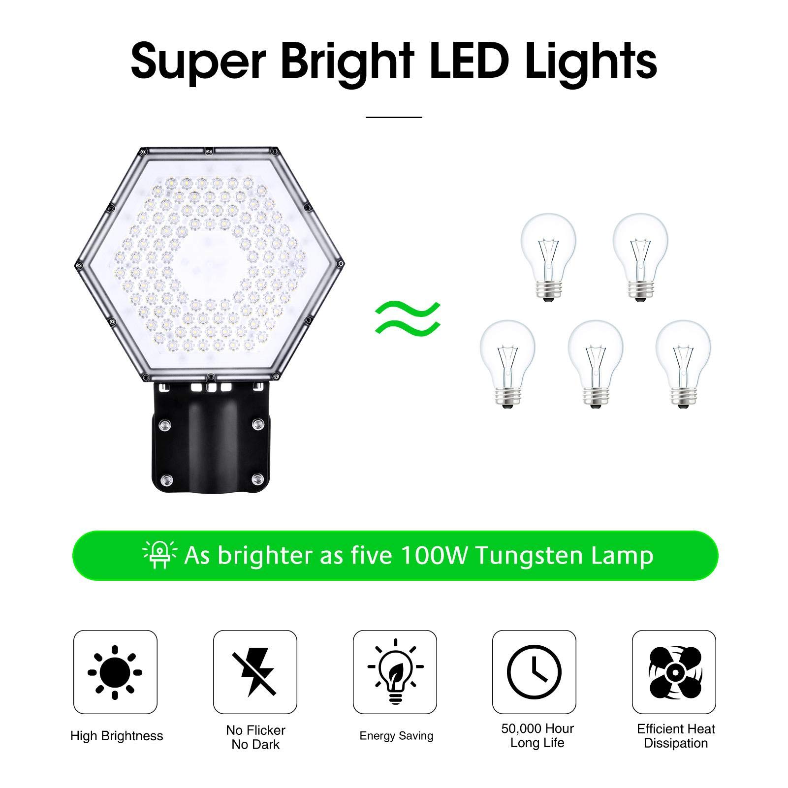 6 Pack 100W UFO LED High Bay Light Lampa Magazyn Oświetlenie przemysłowe, 10000 Lumenów 6500K LED Lights High Bay LED Lights Oświetlenie zatoki handlowej do garażu Fabryka Warsztat Siłownia
