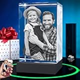 ArtPix 3D Premium Crystal Photo, Personalized Gifts for Women, Wife, Her, Him, Men, Husband, Grandma, Great Customized Gift With Your Own Photo, Custom Glass 3D Laser Etched Picture Wedding