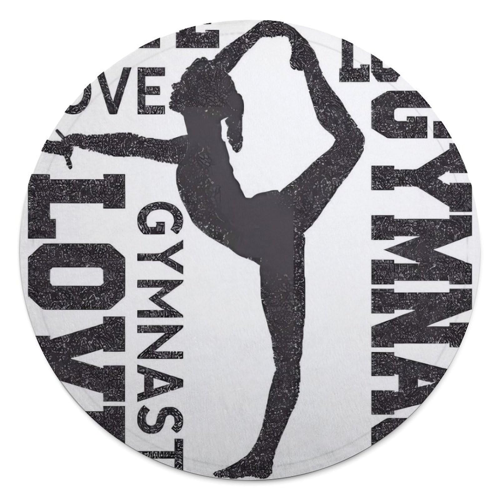 Couverture gymnastique ronde pliable et multifonction pour l'ameublement de maison