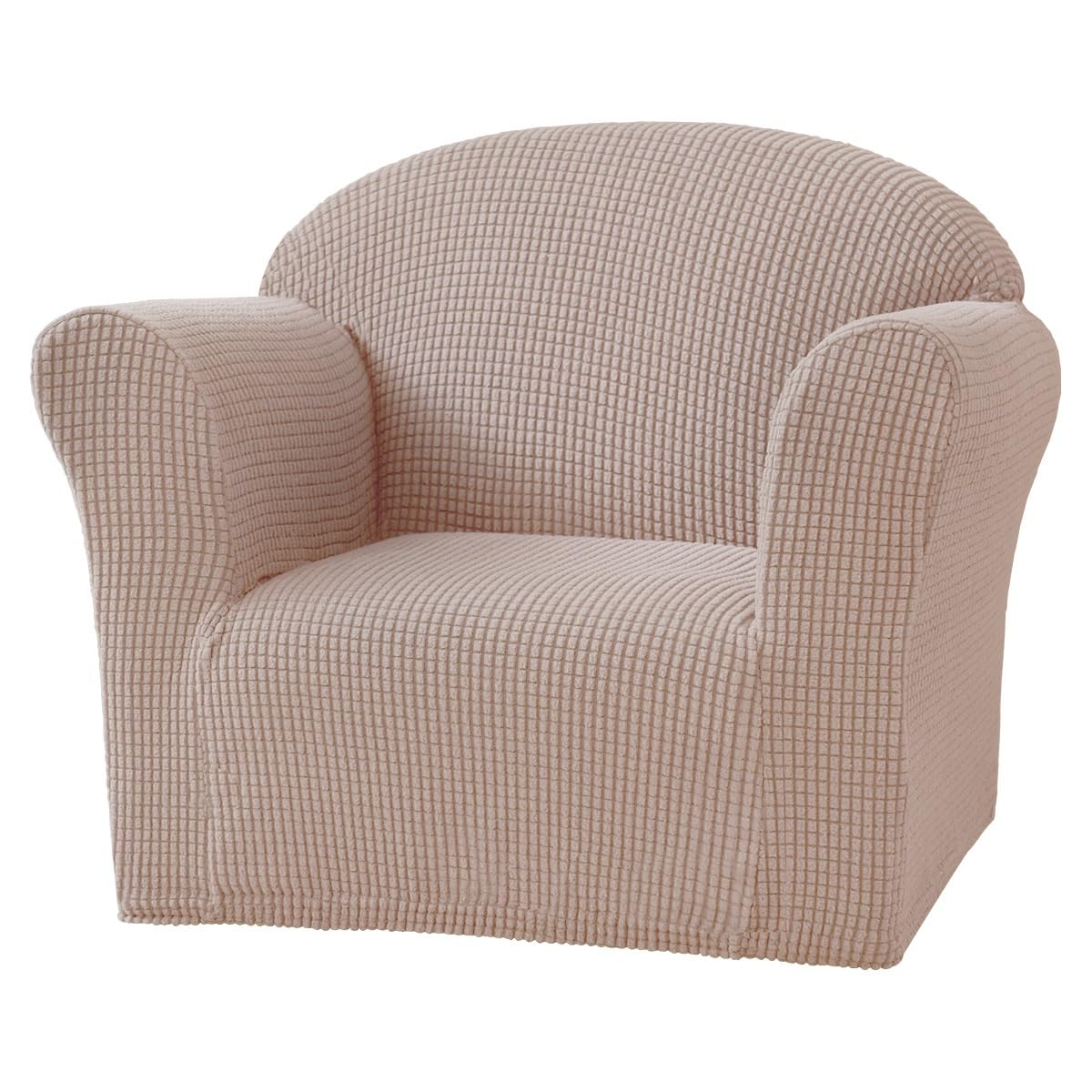 Housse de chaise élastique chameau pour rénover une assise usée
