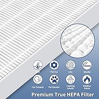Vista 17 de Paquete de 2 filtros de repuesto C545 True HEPA S compatibles con repuesto para purificador de aire Winix C545, B151, P150, 9300 para filtro Winix S