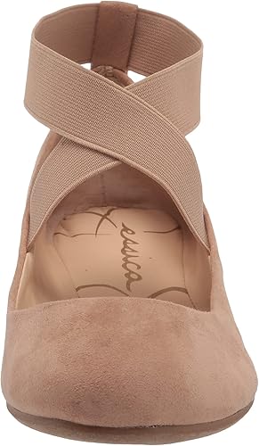 Miniatura 2 de Jessica Simpson Mandayss Women's Pull-On Criss-Cross Ankle Ballet Flats Shoes