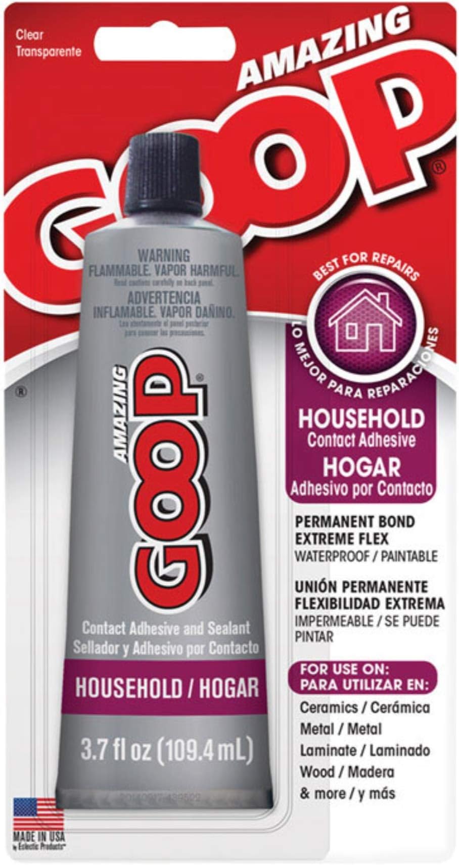 3.7 oz Eclectic Products 130011 Amazing Goop Household Adhesive