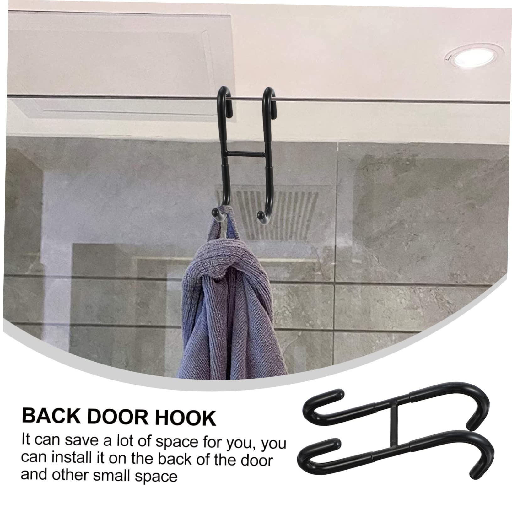 MAGICLULU Ganchos para Puerta de Acero Inoxidable, 3 Piezas, Instalación Sencilla, Gran Capacidad de Carga, Ideales para Toallas y Sombreros en Baño y Puertas