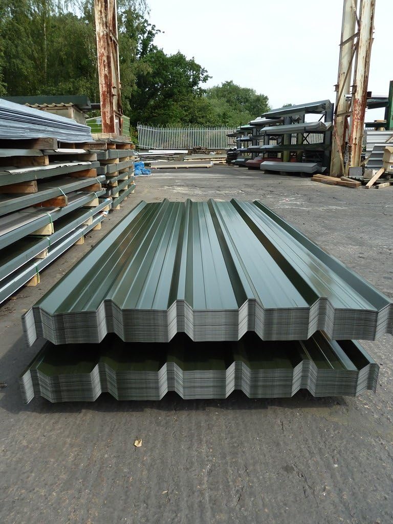 Box Profile Galvanised Steel Roofing Sheets with Polyester Coated Smooth Finish (Tel: 01675 462 692)