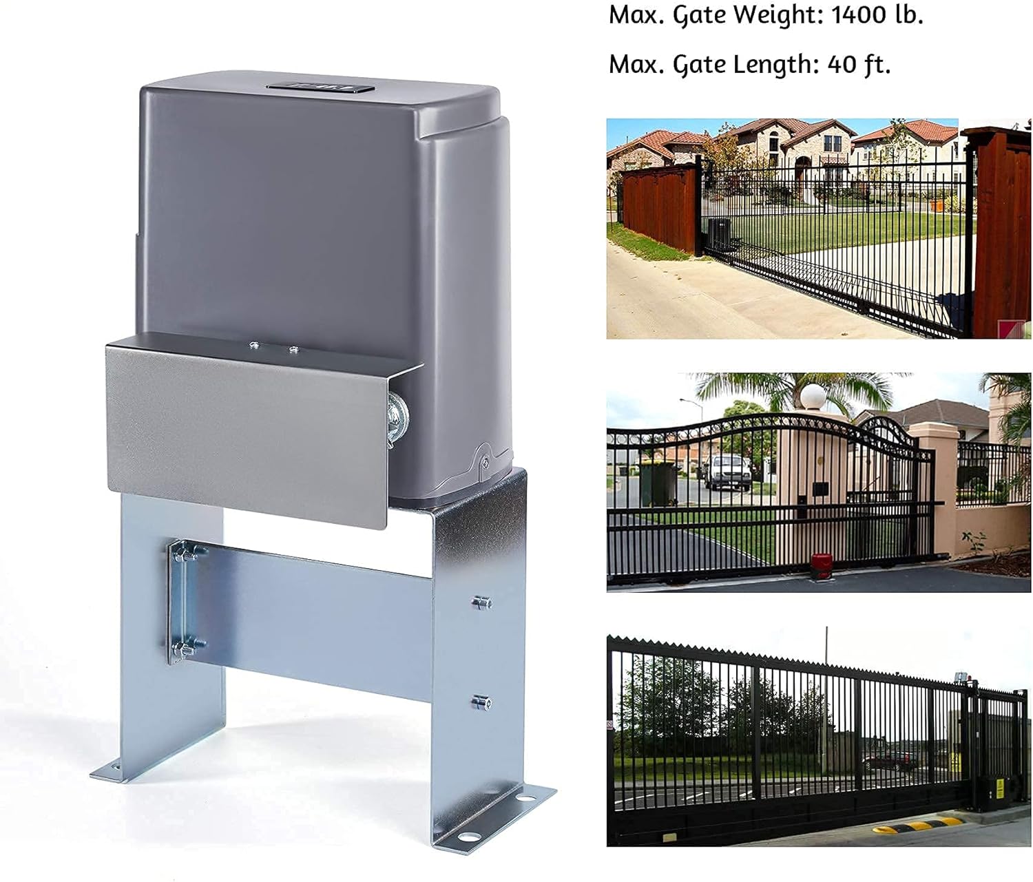 Attaching chain latch to gate