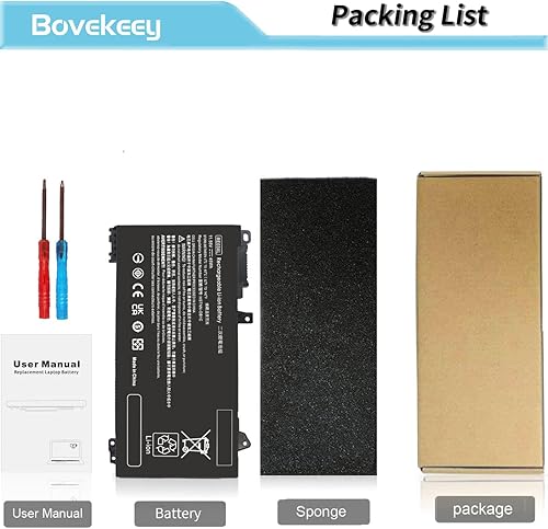 Miniatura 7 de Bovekeey RE03XL - Batería L32656-005 11.55V 45Wh para HP ProBook 430 440 445 450 455R G6 G7, HP ZHAN 66 Pro 14 15 G2 G3 Notebooks L32407-2B1