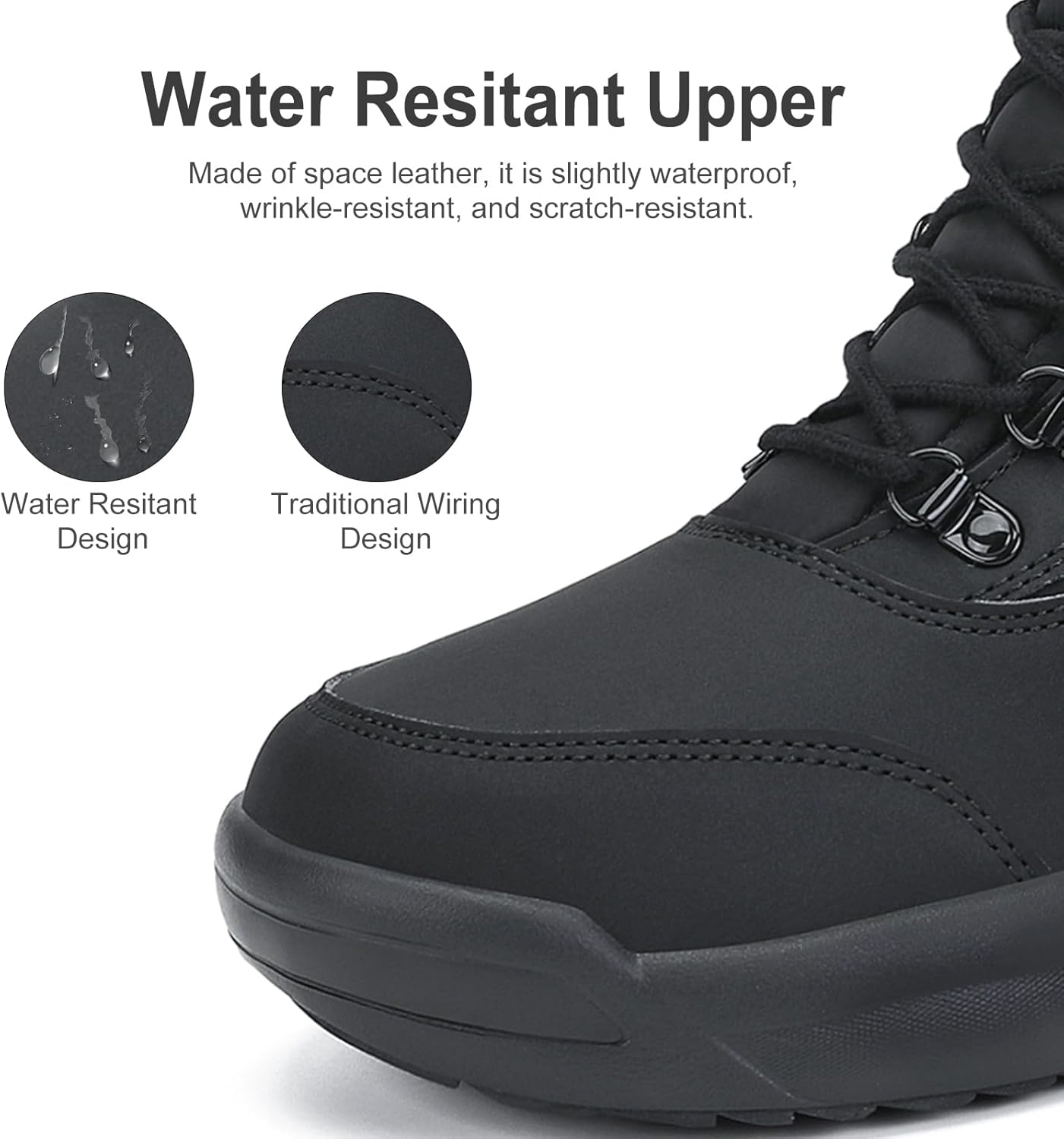 Dannto Women Winter Snow Boots Ladies Warm Fur Lined Ankle Booties Outdoor Water Resistant Furry Shoes - Image 4