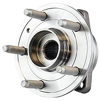 Vista 439 de TRQ Juego de 2 rodamientos de rueda trasera y conjunto de cubo con sensor ABS compatible con Ford Transit Connect 2014-2018