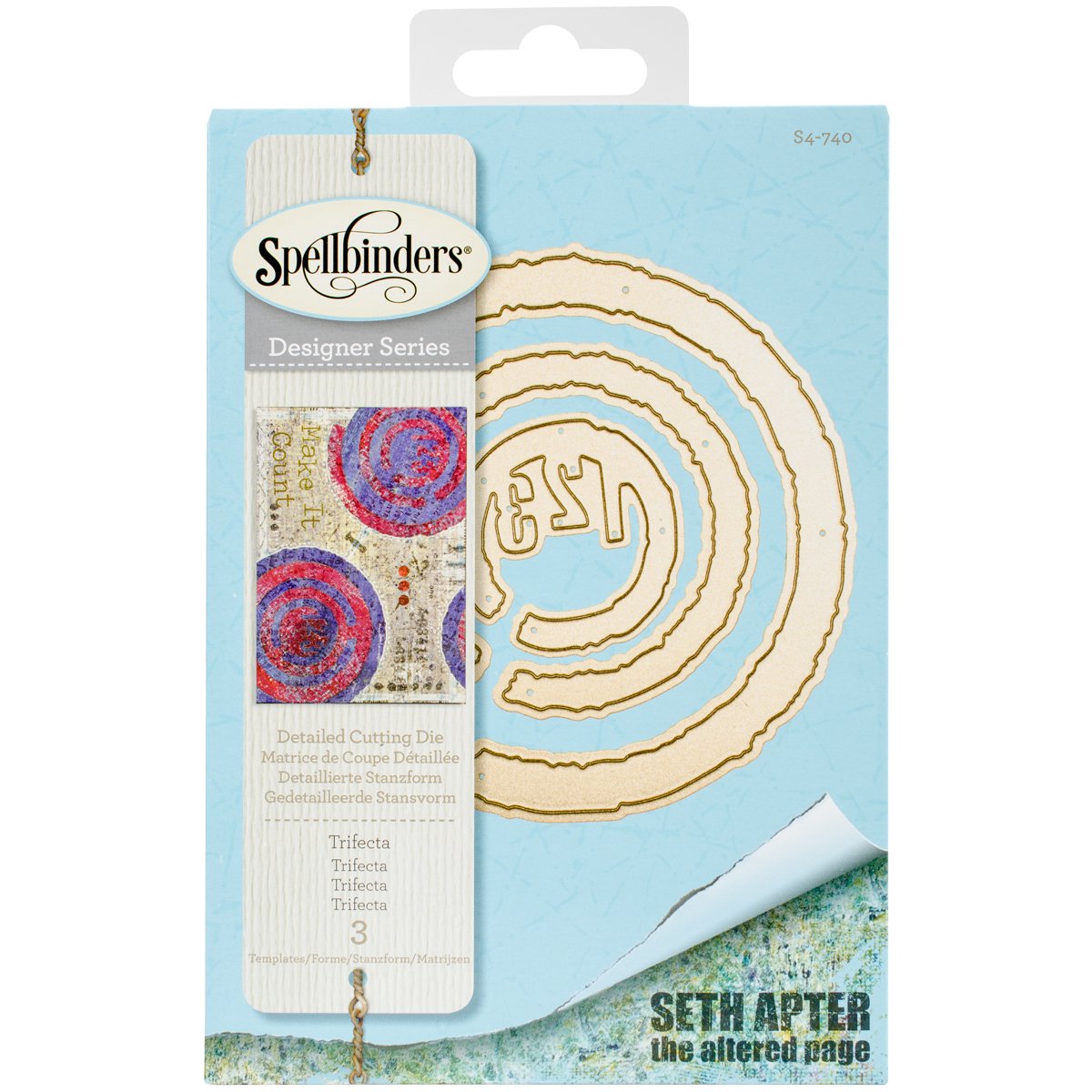 Spellbinders Brown Shapeabilities Trifecta Die,