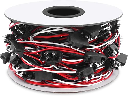 100 x 3 enchufes de alambre, rollo de arnés de alambre de bala triple macho, arnés de 3 puntas en ángulo recto para luz trasera de parada, camiones