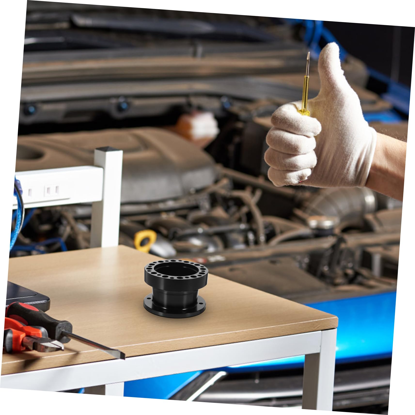 Adattatore Altezza Sterzo ABSOPRO - Distanziale Mozzo 51mm In Lega Alluminio Nero - Foto 7