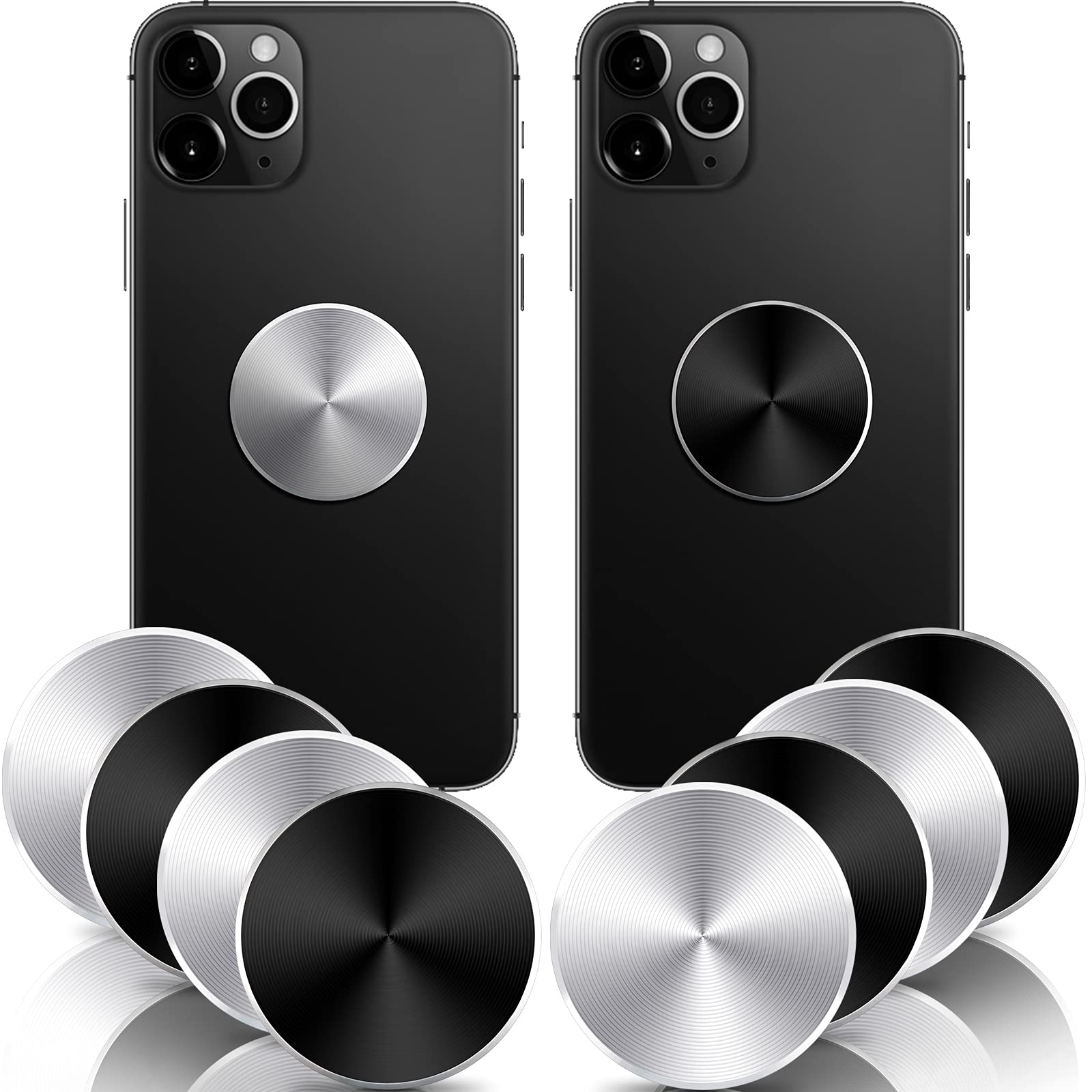 Pieces Mount Metal Plate For Phone Car Magnetic Mount