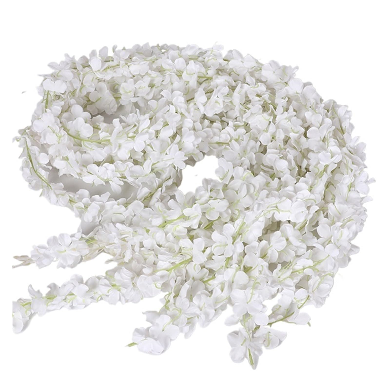 YUPLIODSX Artificial Flower Vine Simulated Cherry Blossom String Vine Ceiling Decoration Hanging Long Flower(White,1pc)
