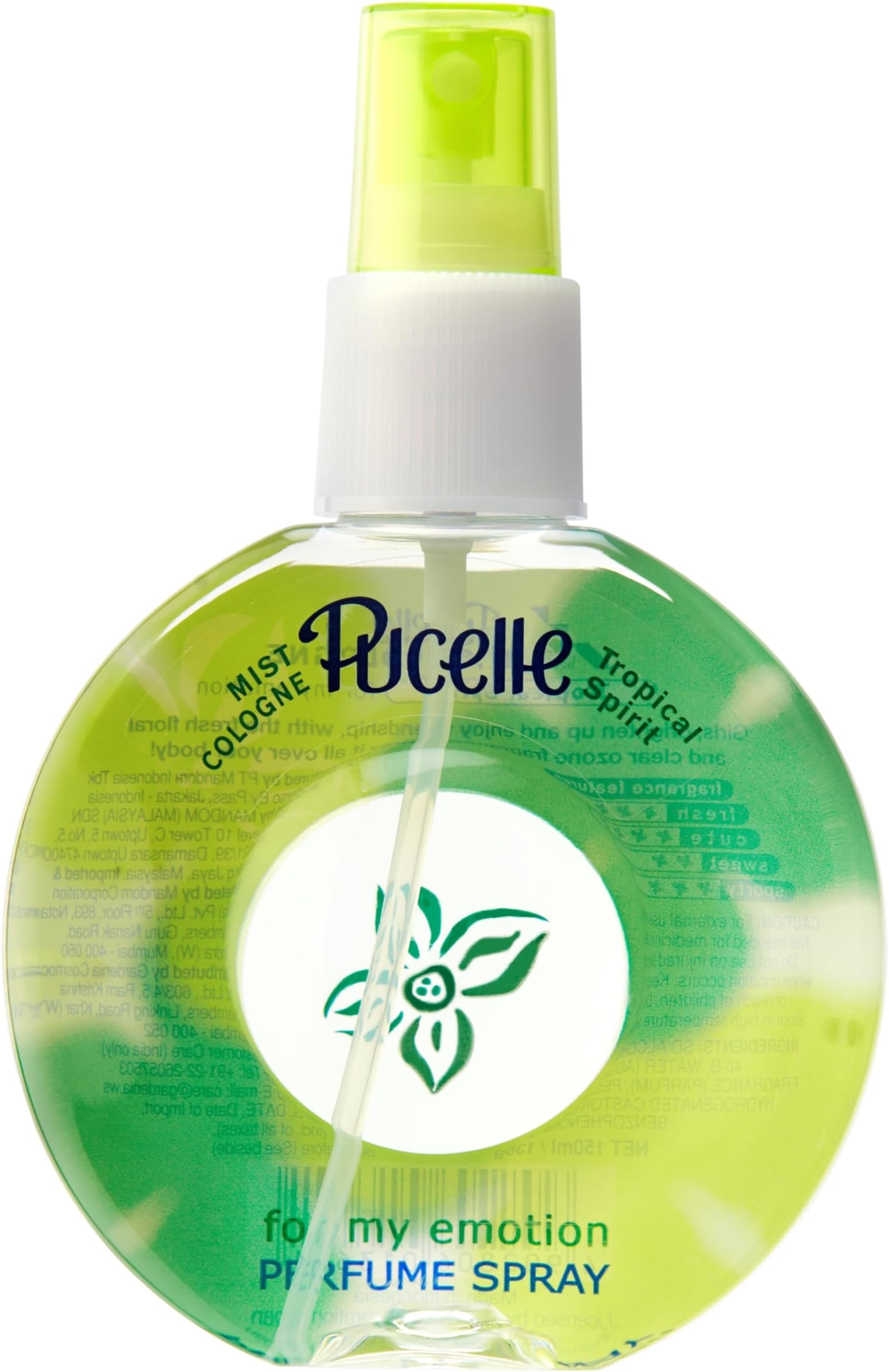 Pucelle Mist Cologne Tropical Spirit For Women | Scent Of Fresh Floral and Clear Ozone | 150ml