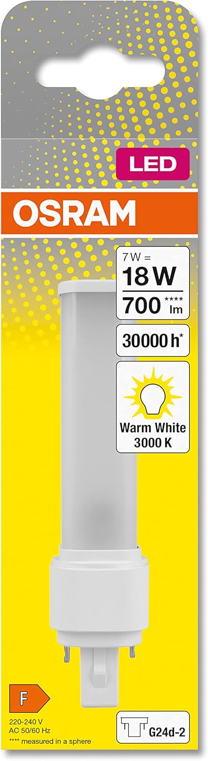 OSRAM DULUX D 18 LED Lamp with G24d-2 base