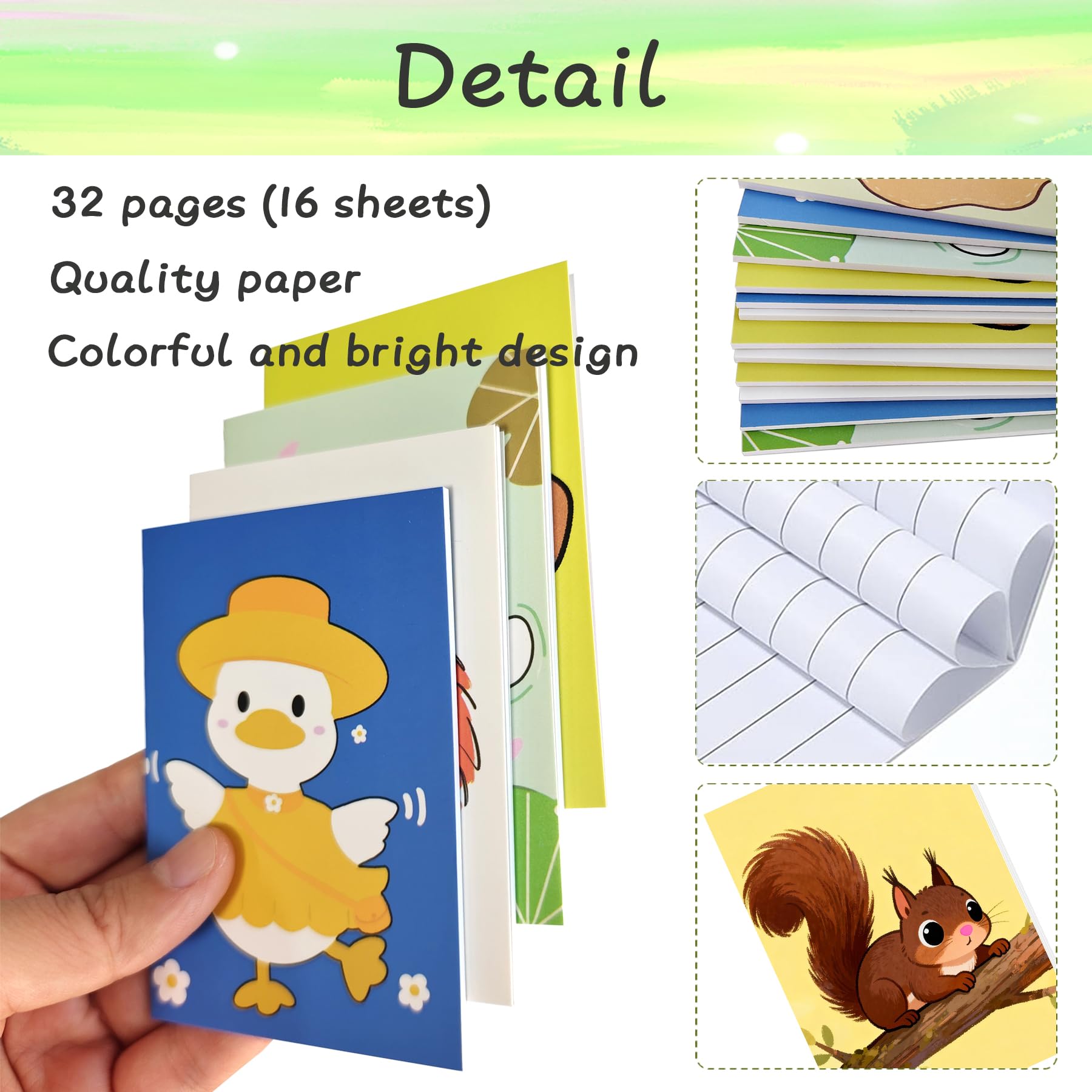 Bindundun Mini Pocket Notebook Bulk Gifts, Animal Motif Notepads,Small Project Writing Note,School reward Supplies(Cute Style,48 Pcs) - Image 3