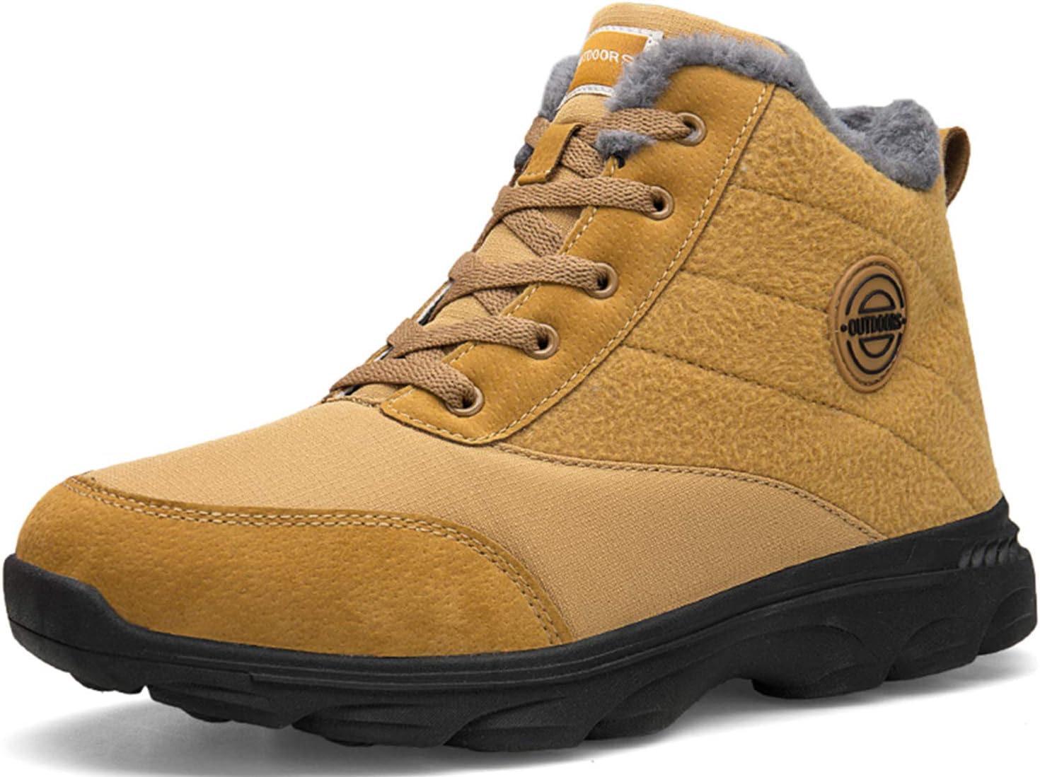 BomKinta Women's Snow Boots Keep Warm Anti-Slip Soft Sole Warm Fur Lined Winter Ankle Booties