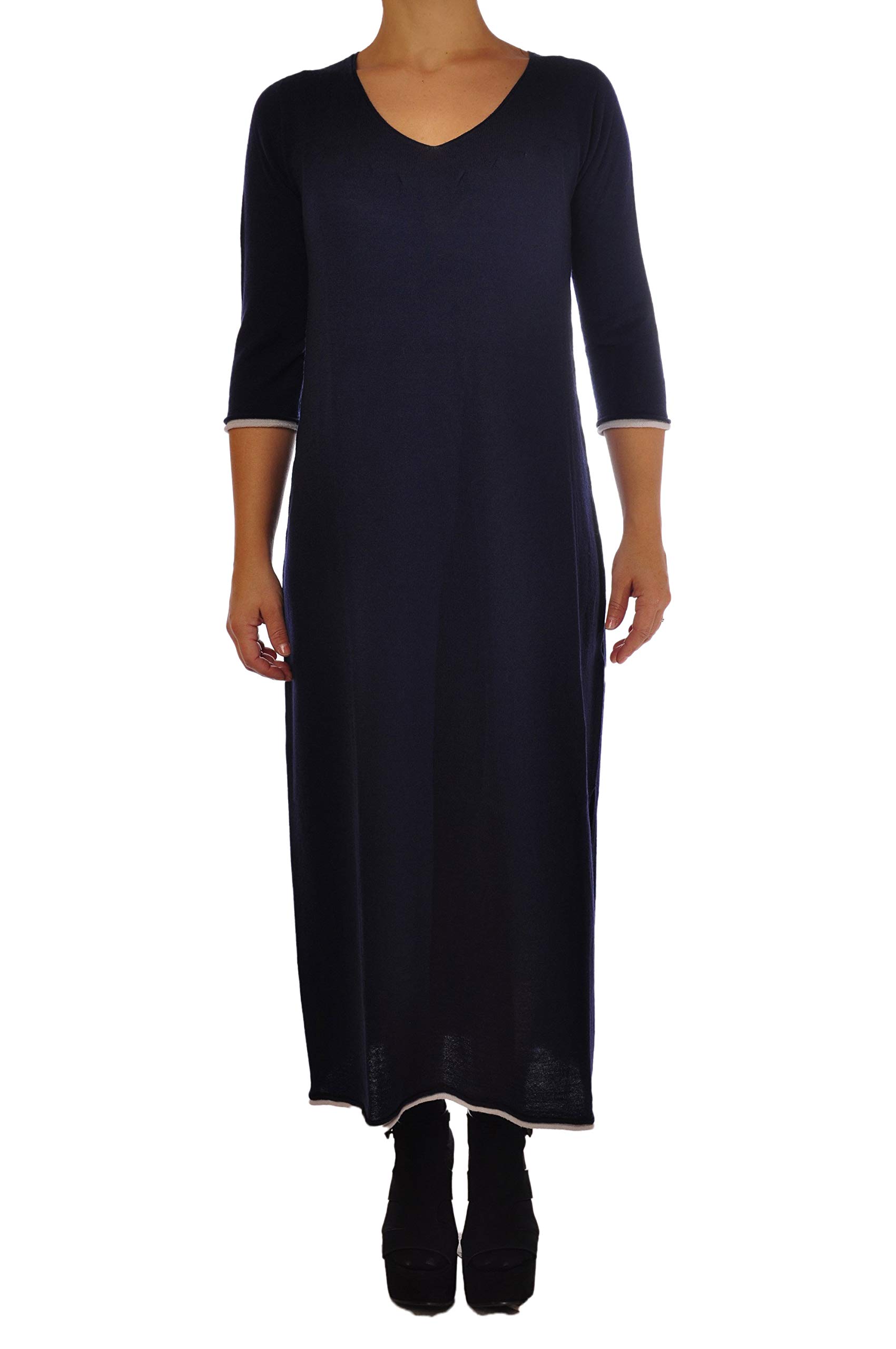 Twin set Abito Lungo in Maglia con Spacchi PA63FD tg