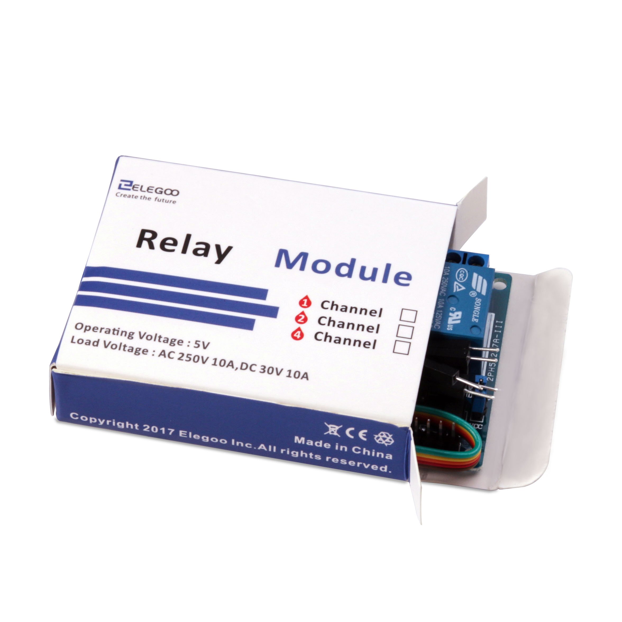 Buy ELEGOO 8 Channel DC 5V Relay Module with Optocoupler for Arduino