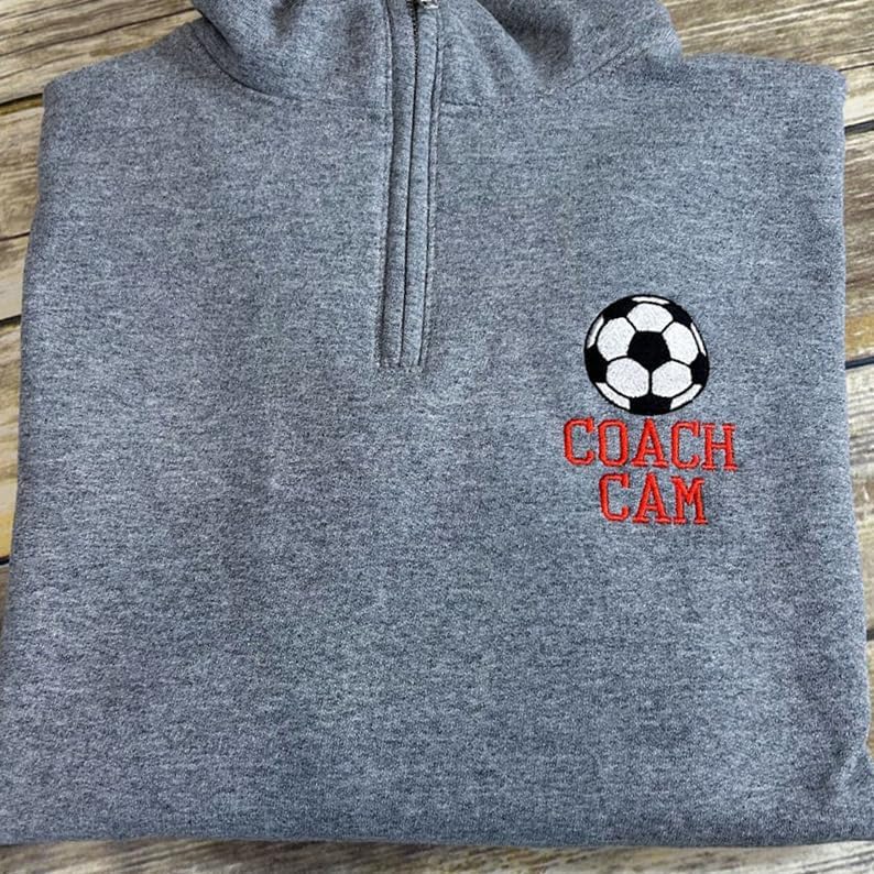 Personalized Logo Quarter Zip Sweatshirt, Custom Business Embroidery, Logo Business Uniform - Image 4