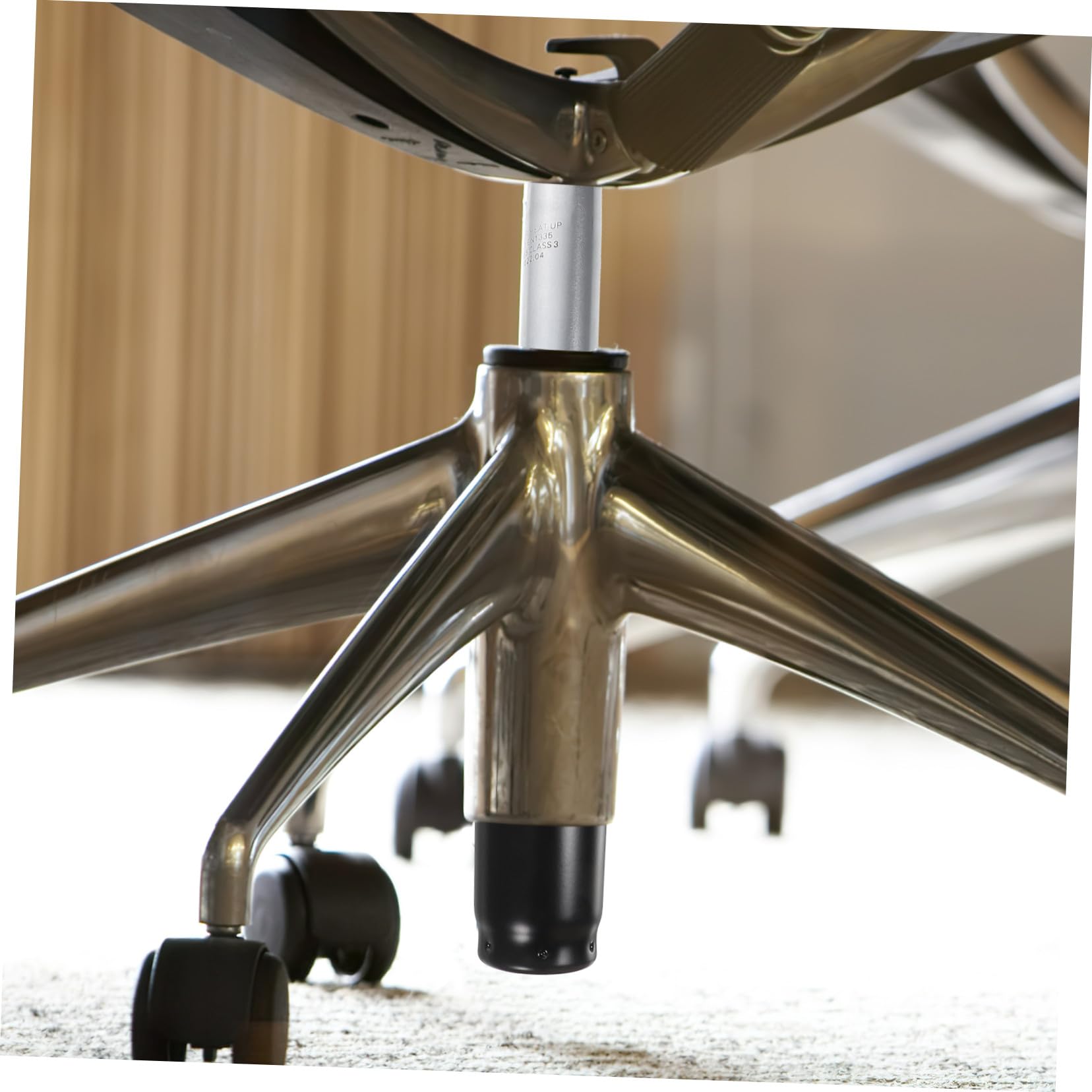 Zerodeko Vérin à Gaz Robuste pour Chaise Bureau Cylindre de Levage Silencieux Acier Inoxydable Rechange pour Chaises de Bureau Exécutives et Sièges Mobiles