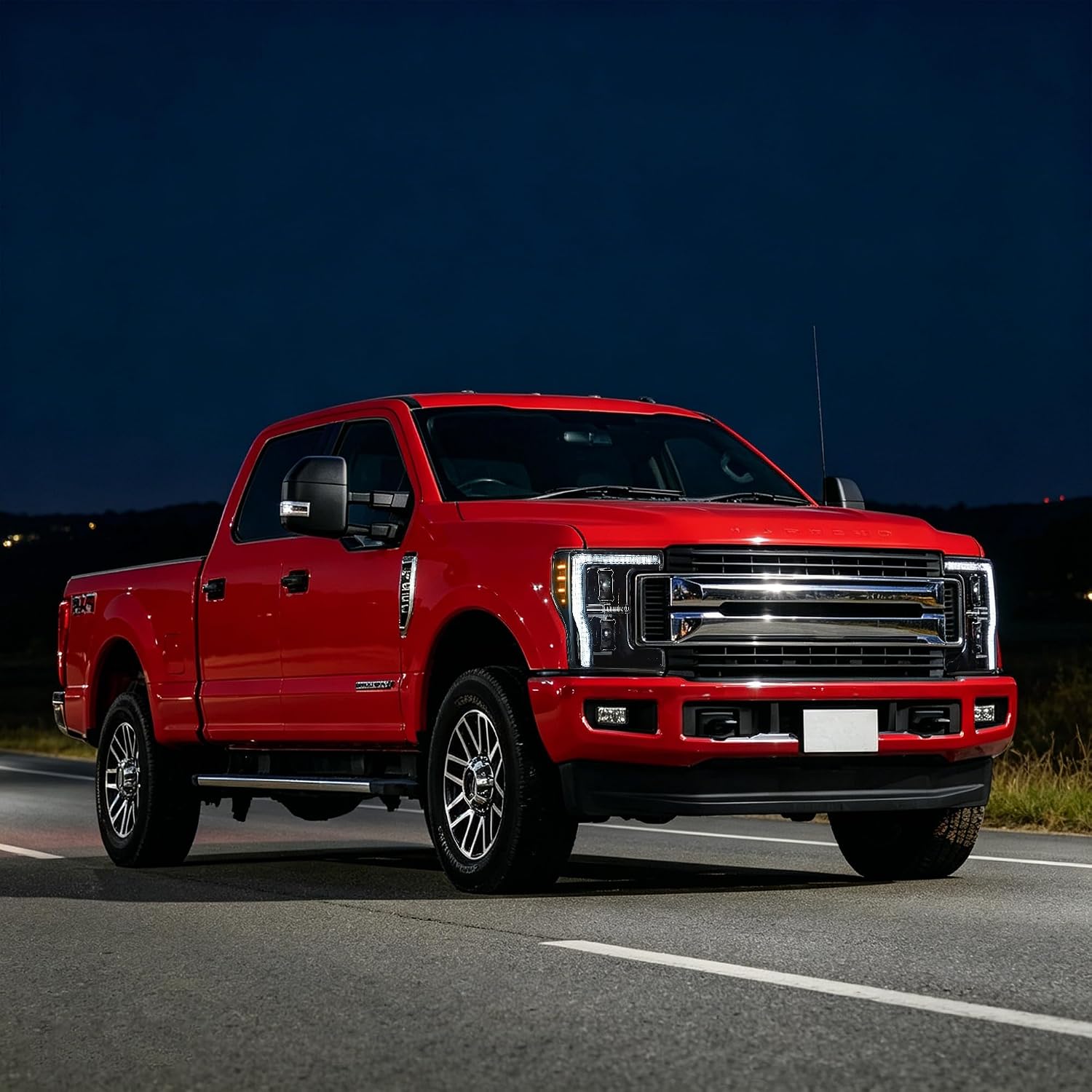 VLAND Full Led Headlight Assembly Compatible with Ford F-250/ F-350/ F-450/ F-550 Super Duty 2017-2019 4th gen Pickup Trucks(Not Fit 2020 Refresh Models) Sold as Pairs