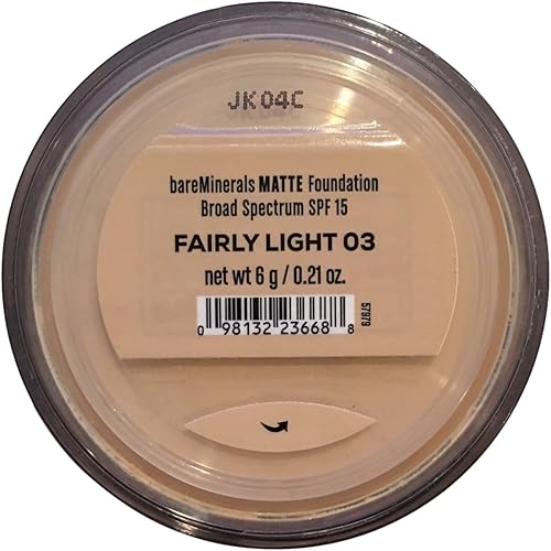 Bare Escentuals Bare Minerals Foundation Matte SPF 15 Fairly Light, Large, 0.21 Ounce