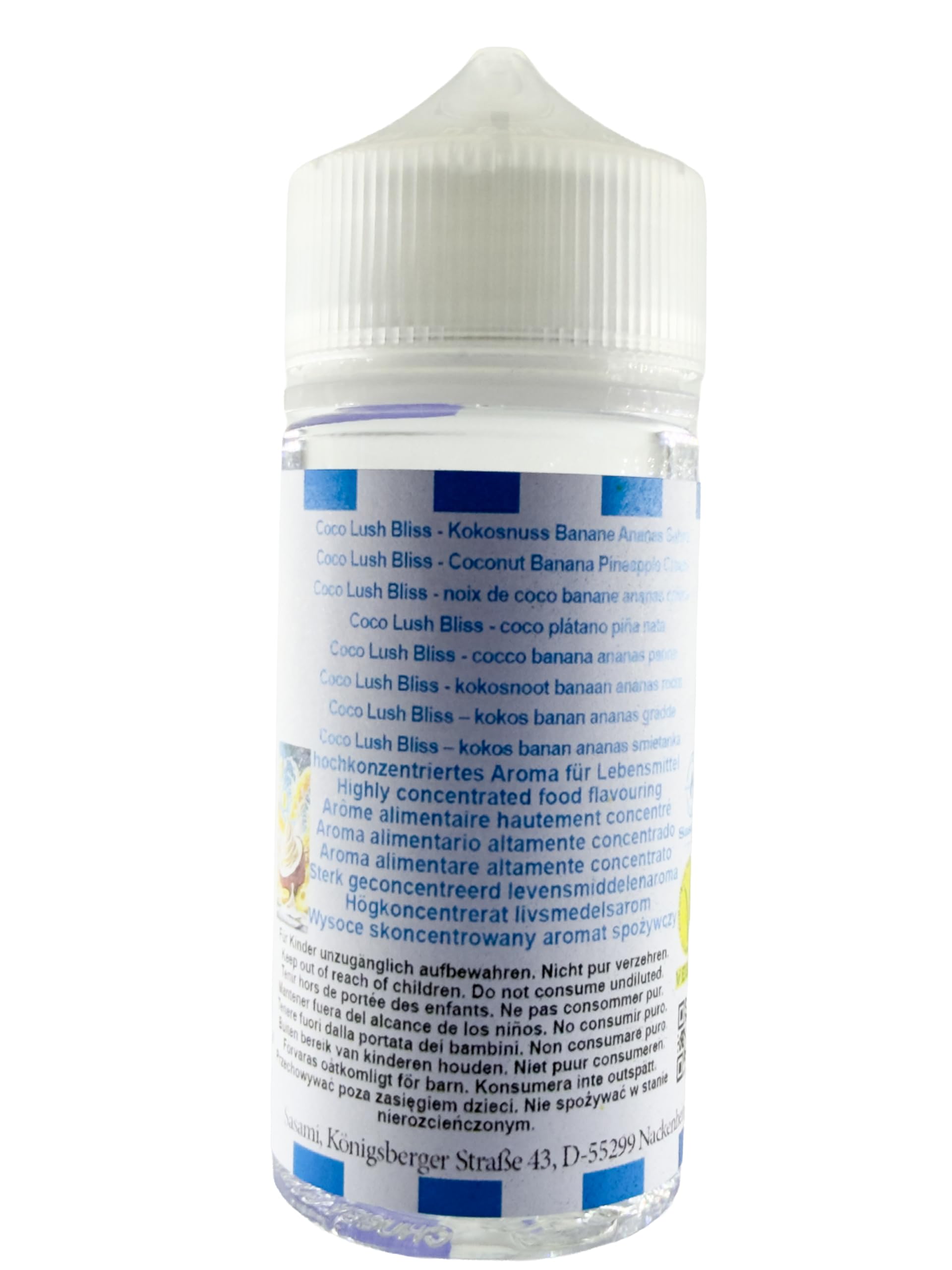 Coco Lush Bliss – kokos banan ananas śmietanka aromat koncentrat – Wegański – Sasami – 100ml