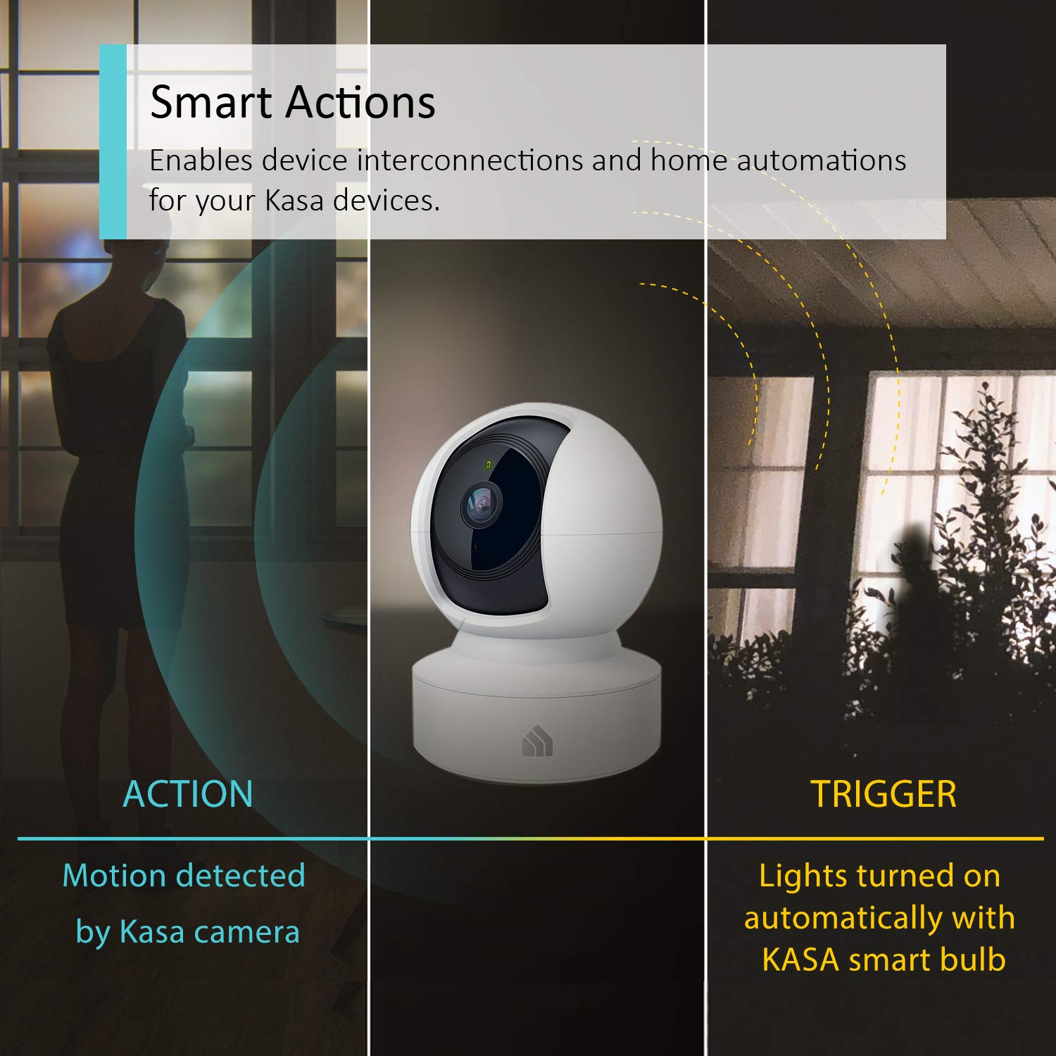 Motion Tracking Kc115 Kasa TP-LINK KC115 Security Camera IP