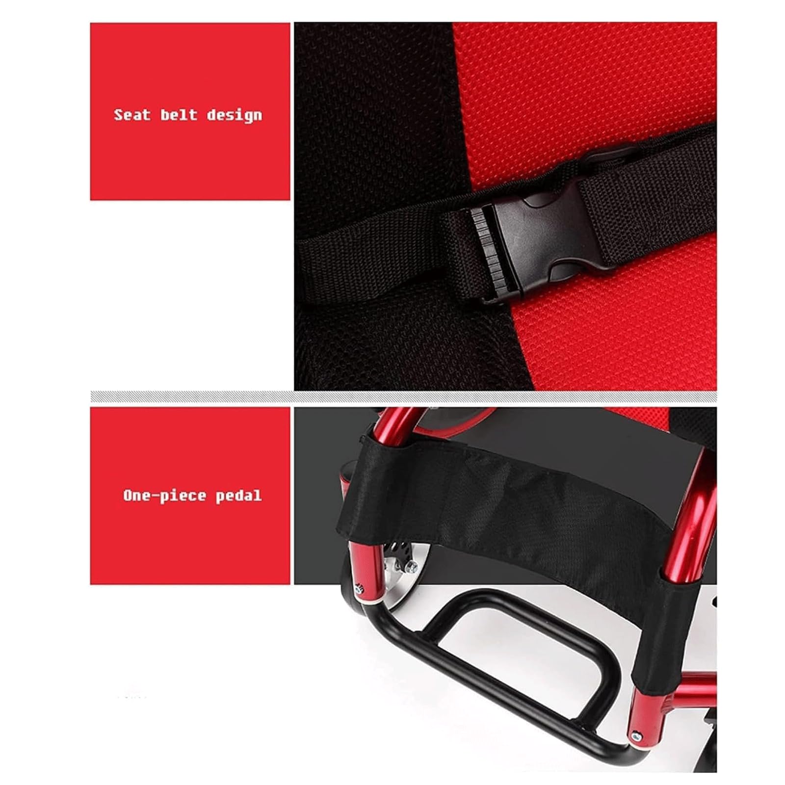 Silla de Ruedas Transporte Silla De Ruedas Silla De Ruedas Manual Ligera Silla De Ruedas Deportiva Y De Ocio Ruedas Grandes Todo Terreno para Adultos confiable