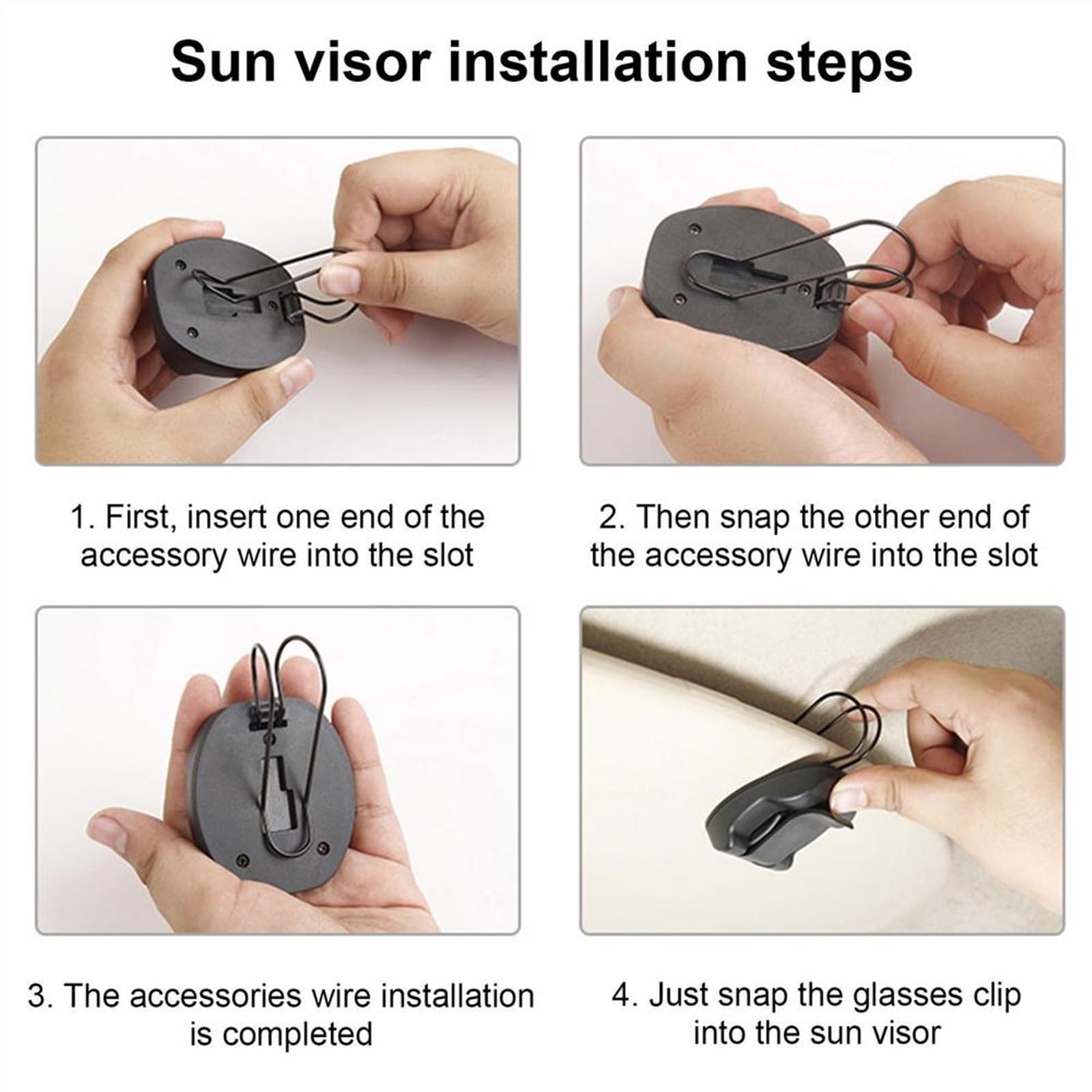WITTSY Étui Lunettes Clip De Lunettes De Soleil Portable De Voiture pour Fiat pour Bravo Porte-Lunettes De Pare-Soleil De Voiture