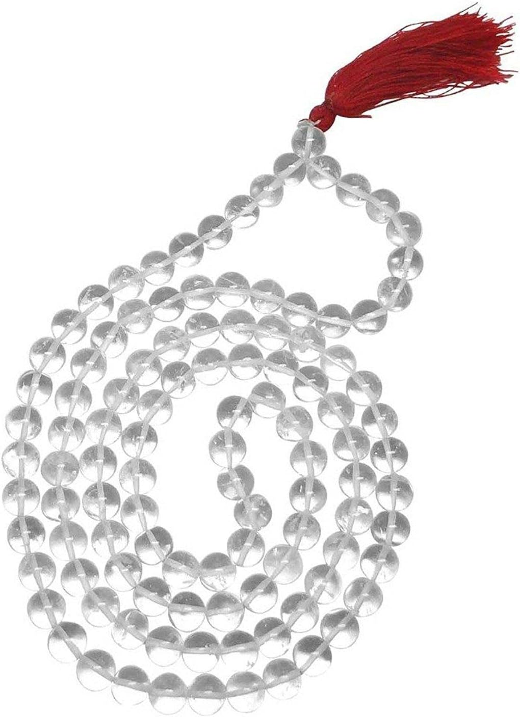 Wonder Care-Crystal Transparent Natural Mantra Chanting Meditation Beads Healing Mala Spiritually Energized Rudra Divine Mala