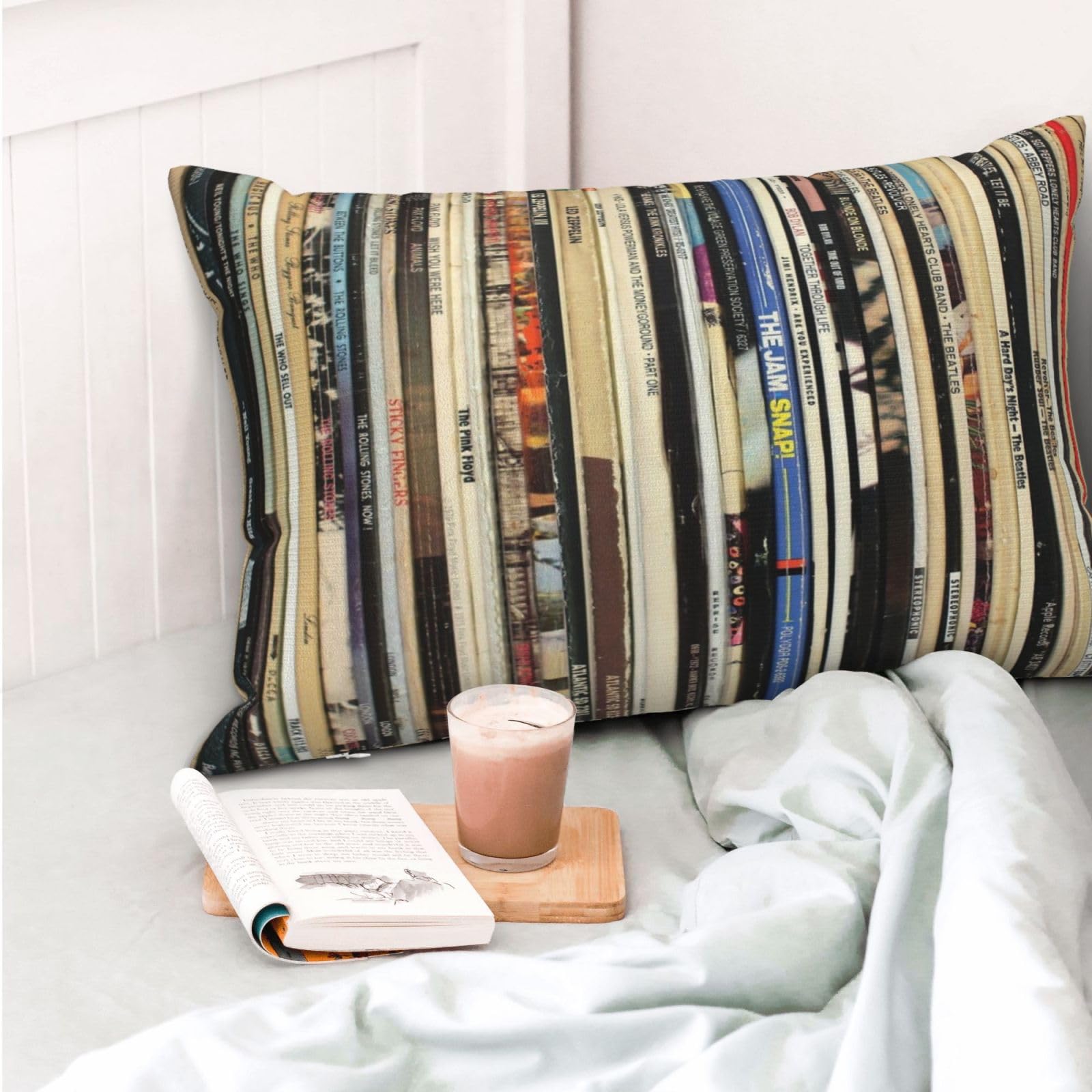 Amazon.com: Wreioau Classic Rock Vinyl Records Throw Pillow Case
