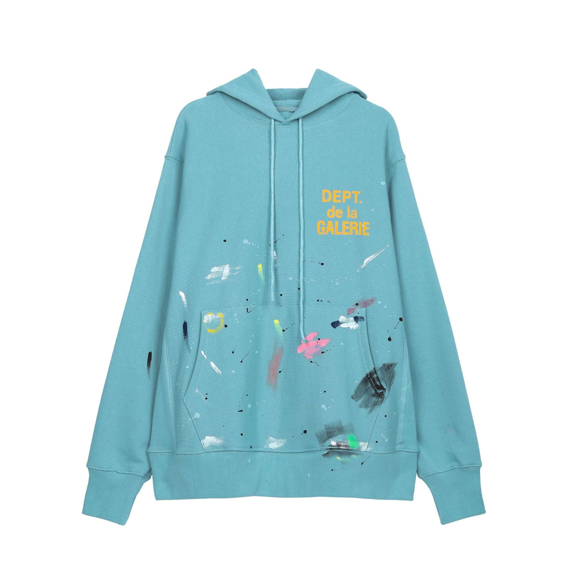 Gallery DEPT graffiti splash ink hoodie high street trend loose men and women hip hop retro hoodie s