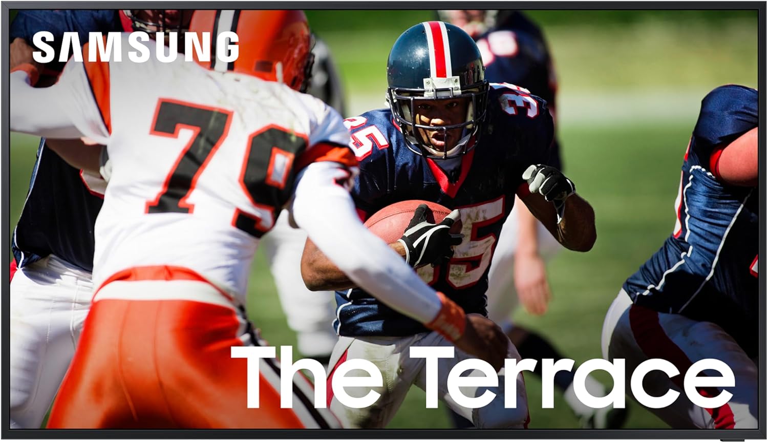 SAMSUNG 85-inc Class Neo QLED 4K The Terrace Full Sun Outdoor Series, Ultra Bright Picture, IP56, Wide Viewing Angle, Quantum HDR+ Smart TV w/Alexa (QN85LST9C, 2023 Model) (Renewed)