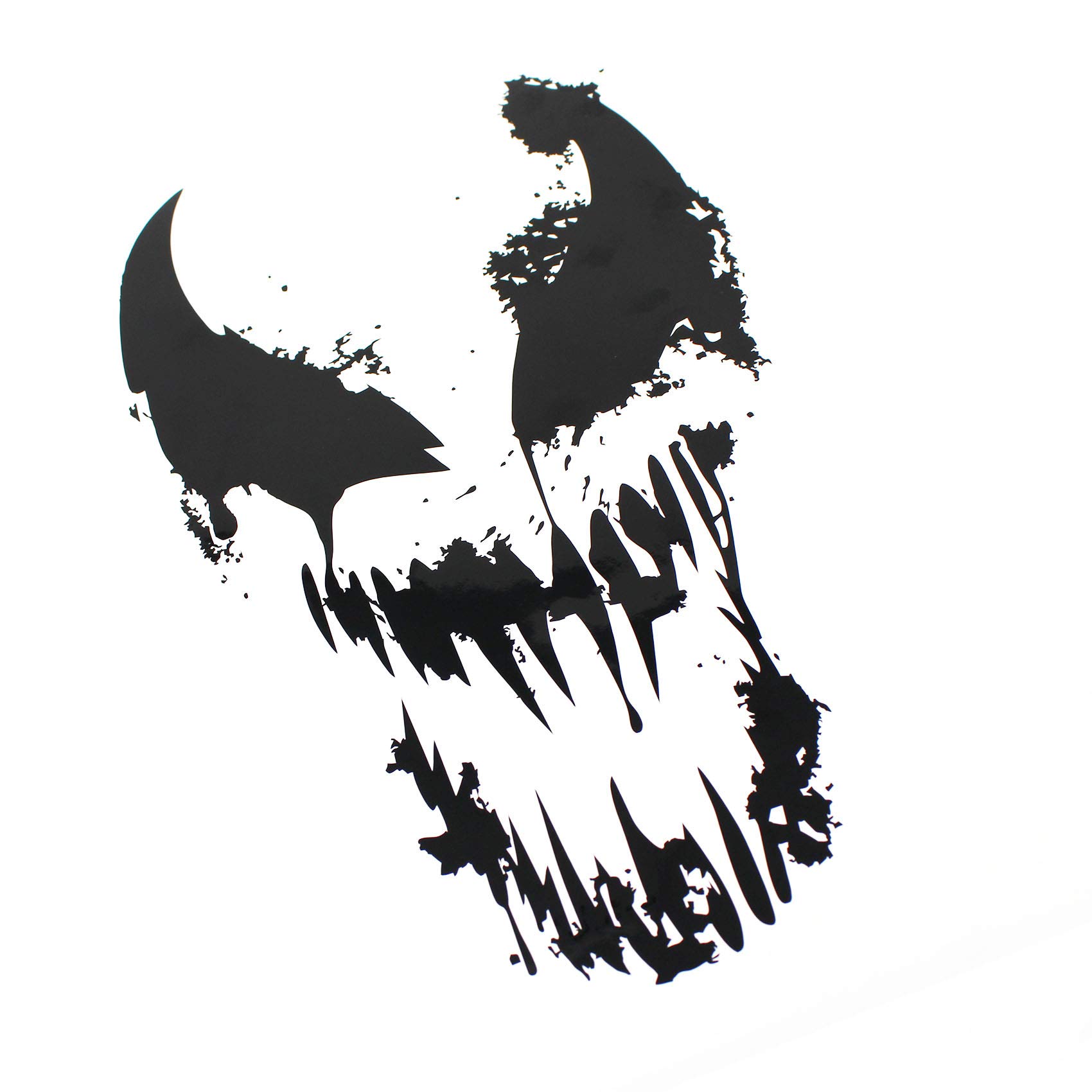 Finest Folia Skull Alien Monster Sticker Car Boat Motorcycle Caravan Sticker K078 (Medium Grey, 28 x 18 cm) - Image 2