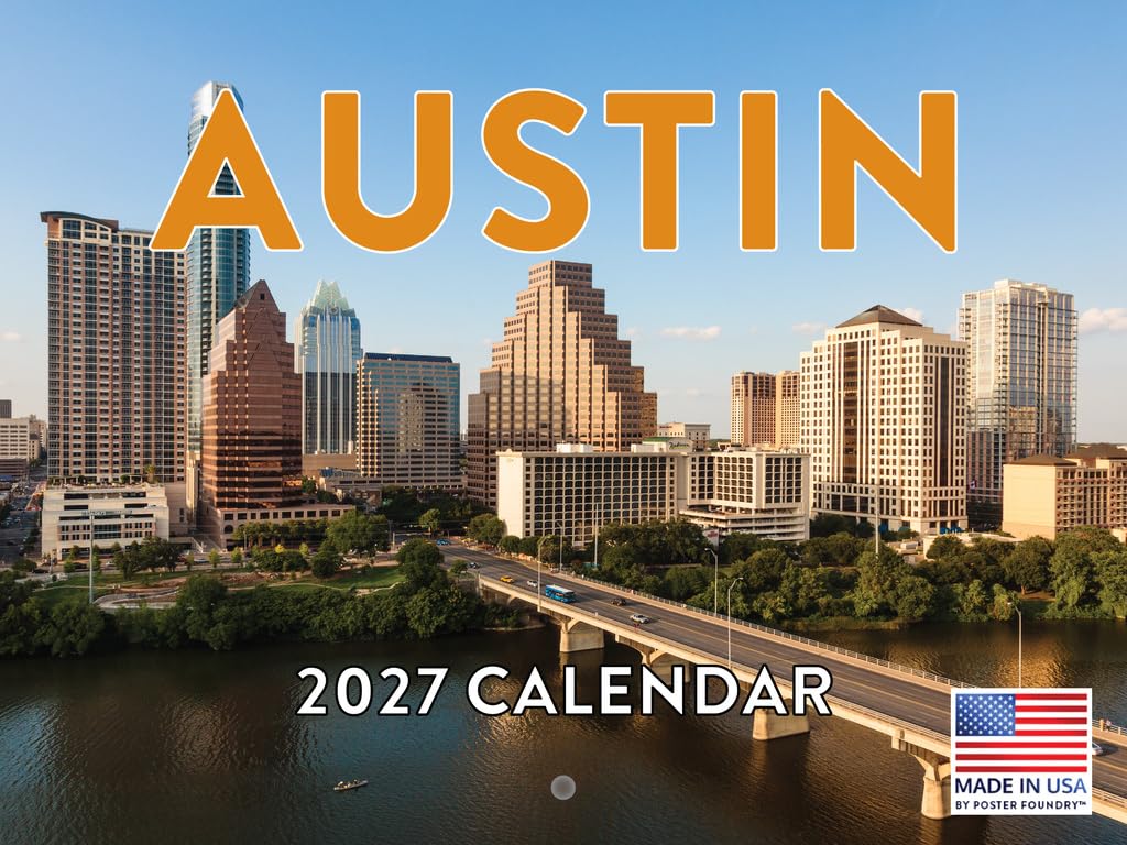 Austin Texas Calendar 2025 Monthly Wall โ image 1