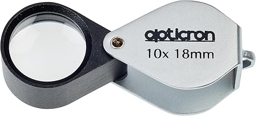 Opticron Lupa plegable de metal de 0.394 x 0.709 in (0.7")