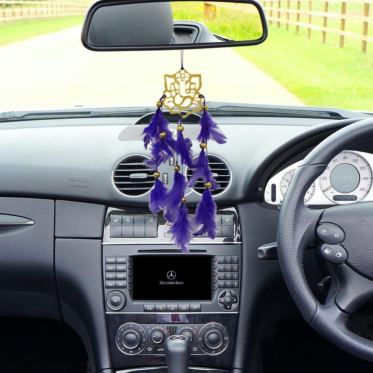 Dream Catcher Dashboard Hanging for Car, Decorative Showpiece for Decoration, for Good Vibes, Postive Energy & Protection - Small/Mini 3 Inch (Ganesha 5)